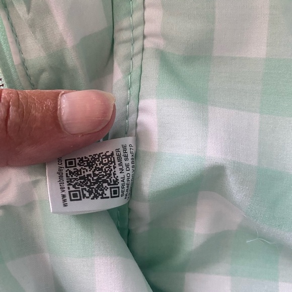 Vera Bradley Turtle Dream straw mini backpack - Picture 13 of 16